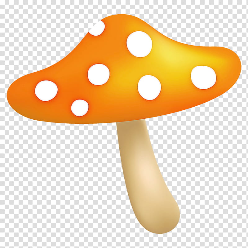 Polka dot, Mushroom, Orange, Yellow transparent background PNG clipart