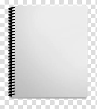 Paper , white spiral notebook transparent background PNG clipart