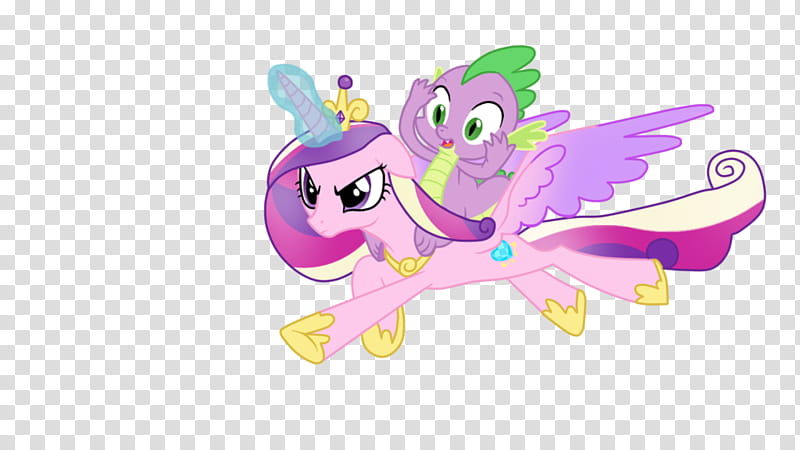 princess Cadence And Spike transparent background PNG clipart