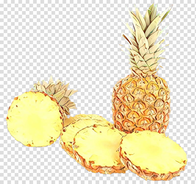 Pineapple, Cartoon, Ananas, Fruit, Yellow, Food, Plant, Poales transparent background PNG clipart