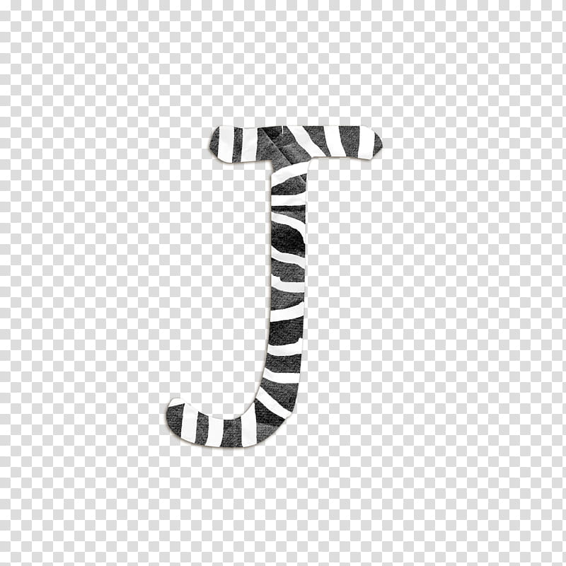 Freaky, black and white letter j striped illustration transparent background PNG clipart