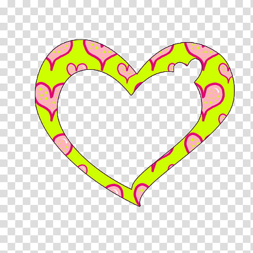 green and pink heart illustration transparent background PNG clipart