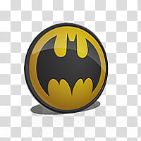 Batman Boot Animation, yellow and black Batman logo transparent background PNG clipart