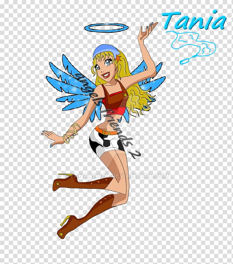 Tania complete texted transparent background PNG clipart