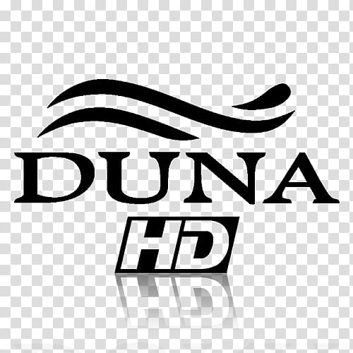 TV Channel icons , duna_HD_black_mirror, black Duna HD logo transparent background PNG clipart