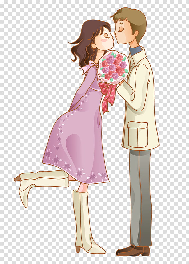 Love Kiss, Friendship, Falling In Love, Longdistance Relationship, Dating, Boyfriend, Cartoon, Marriage transparent background PNG clipart