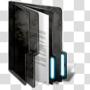 Black Windows  Folders, black file binder illustration transparent background PNG clipart