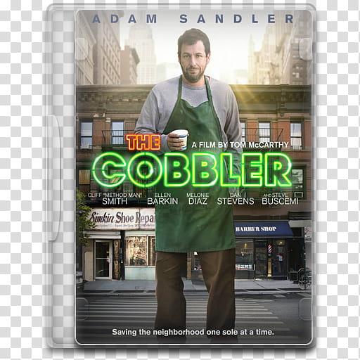 Movie Icon Mega , The Cobbler, The Cobbler DVD cover inside case transparent background PNG clipart