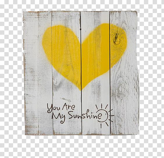 Yellow , gray wood planks with yellow heart transparent background PNG clipart