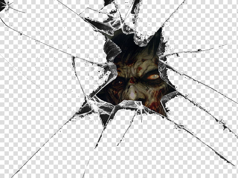 Zombie broken window transparent background PNG clipart