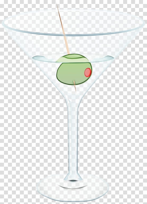 drink martini glass stemware appletini cocktail, Watercolor, Paint, Wet Ink, Drinkware, Alcoholic Beverage, Cocktail Garnish transparent background PNG clipart