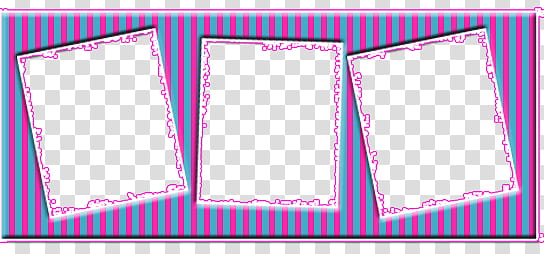 Frames , blue and pink striped framed -collage frame transparent background PNG clipart