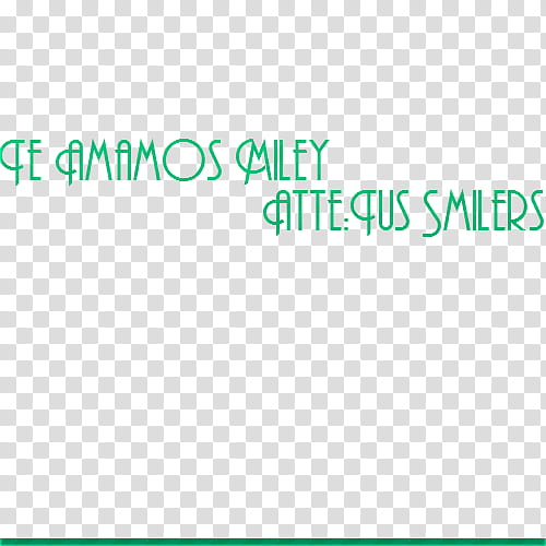Te Amamos Miley Atte Tus Smilers transparent background PNG clipart