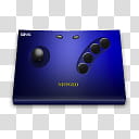 Neo Geo Stick, blue game controller transparent background PNG clipart