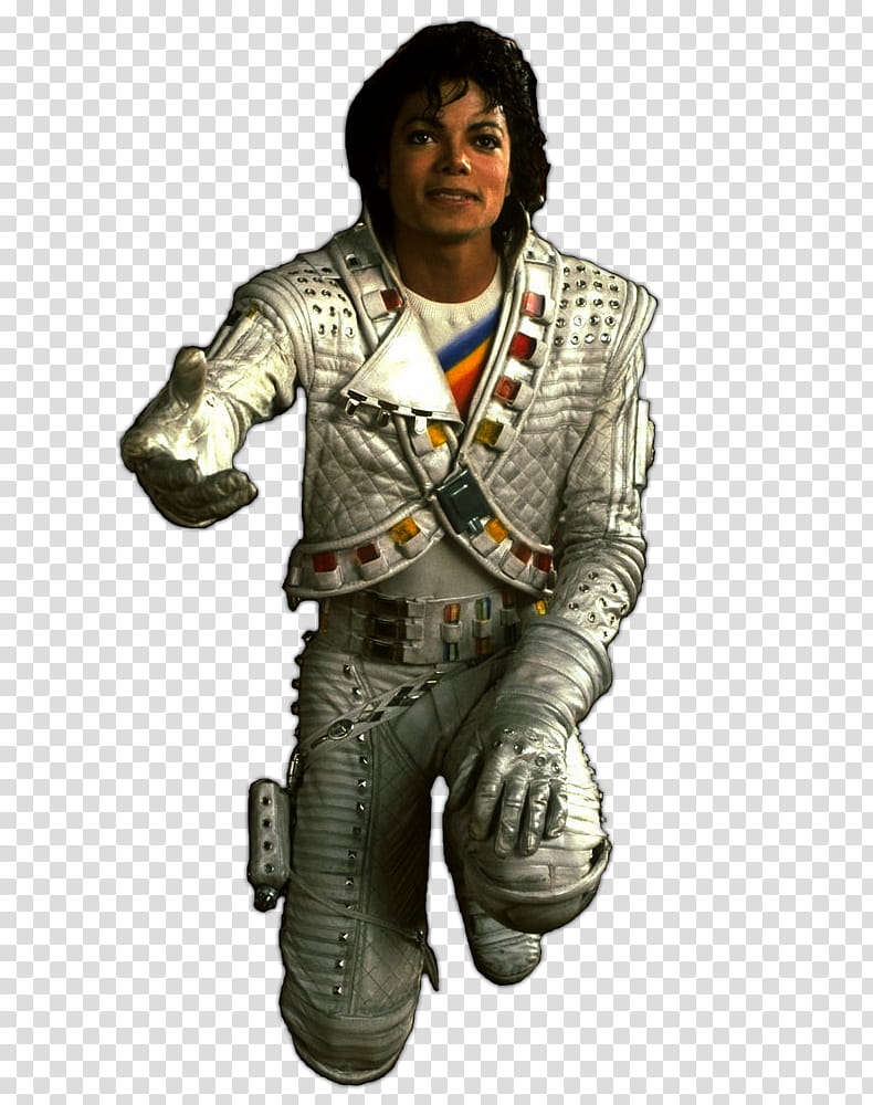 Michael Jackson in white suit transparent background PNG clipart