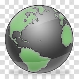 Aero Icons And S Network Gray And Green Earth Icon Transparent Background Png Clipart Hiclipart