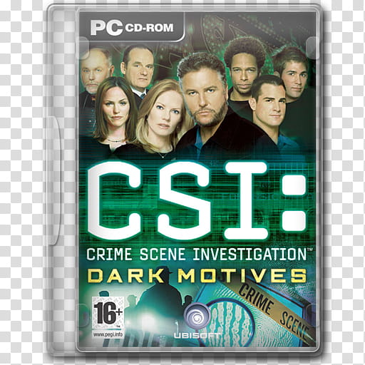 Game Icons , CSI-Dark-Motives, PC CD-ROM CSI case transparent background PNG clipart