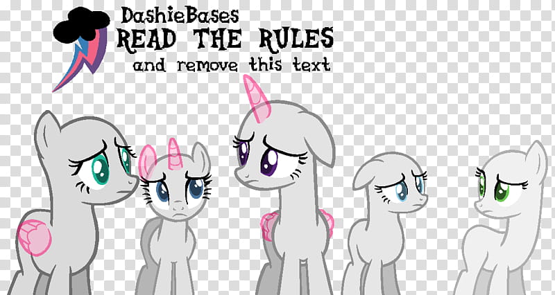 MLP Base clever title here, five gray my little pony illustration transparent background PNG clipart
