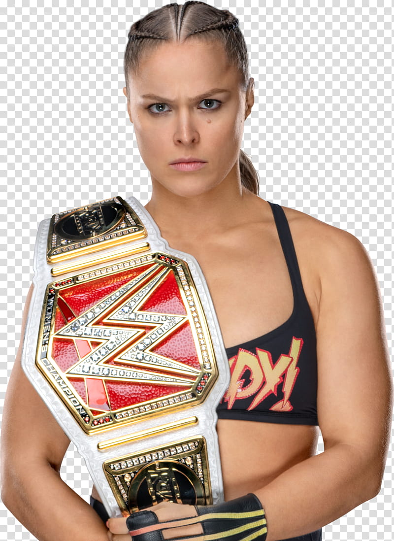 Ronda Rousey NEW RAW Women Champion  transparent background PNG clipart