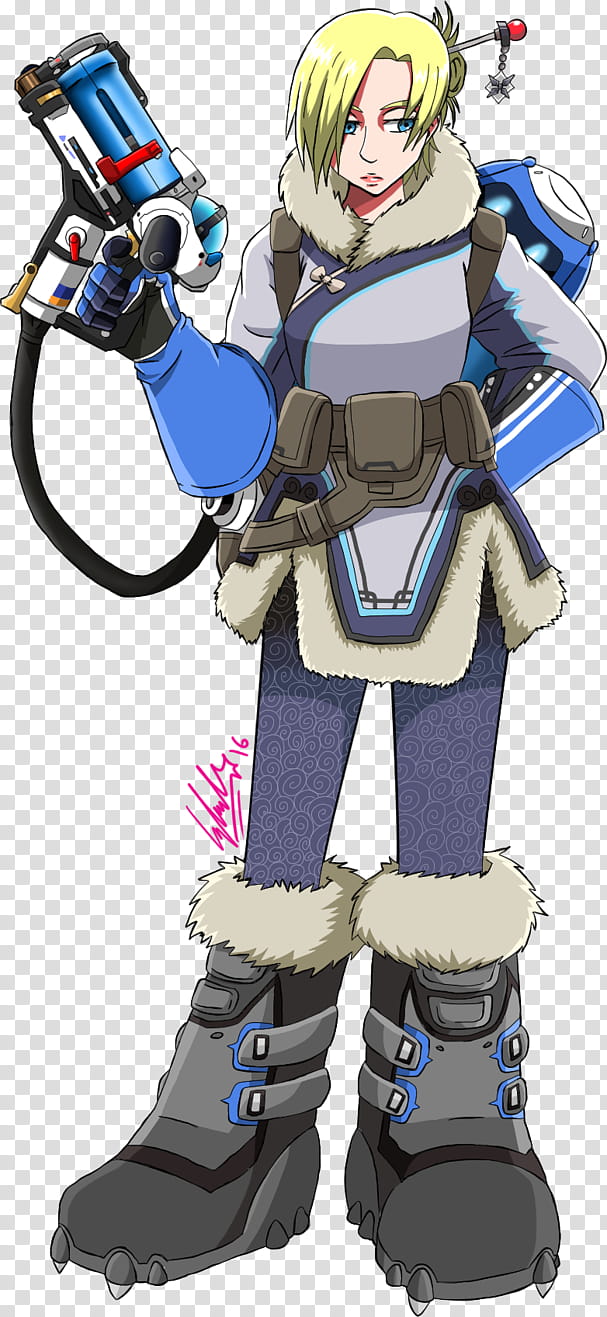 OverwatchXSnK/AoT, Annie as Mei transparent background PNG clipart