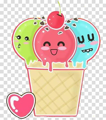 COSAS TIERNAS, ice cream with cherry on top illustration transparent background PNG clipart