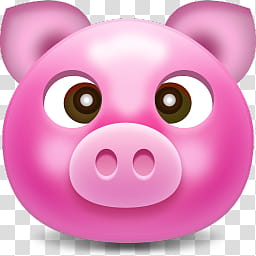 pink pig illustration transparent background PNG clipart