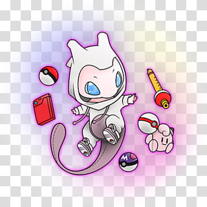 Free download, Mewtwo Mew and Newtwo original transparent background PNG  clipart