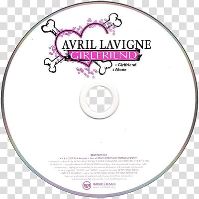 CDS in format, Avril Lavigne Girlfriend CD transparent background PNG clipart