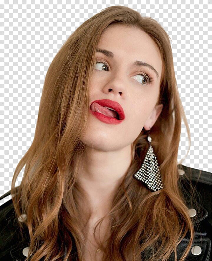 Holland Roden, Holland Roden in tongue gesture transparent background PNG clipart