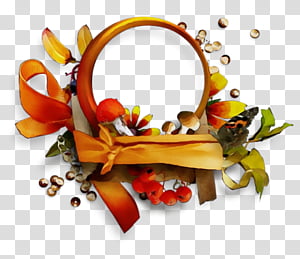 Watercolor Floral, Paint, Wet Ink, Floral Design, Leaf, Orange, Fashion Accessory, Hair Accessory transparent background PNG clipart thumbnail