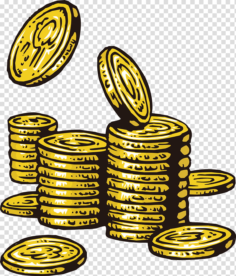 money, Yellow, Coil Spring, Rim transparent background PNG clipart