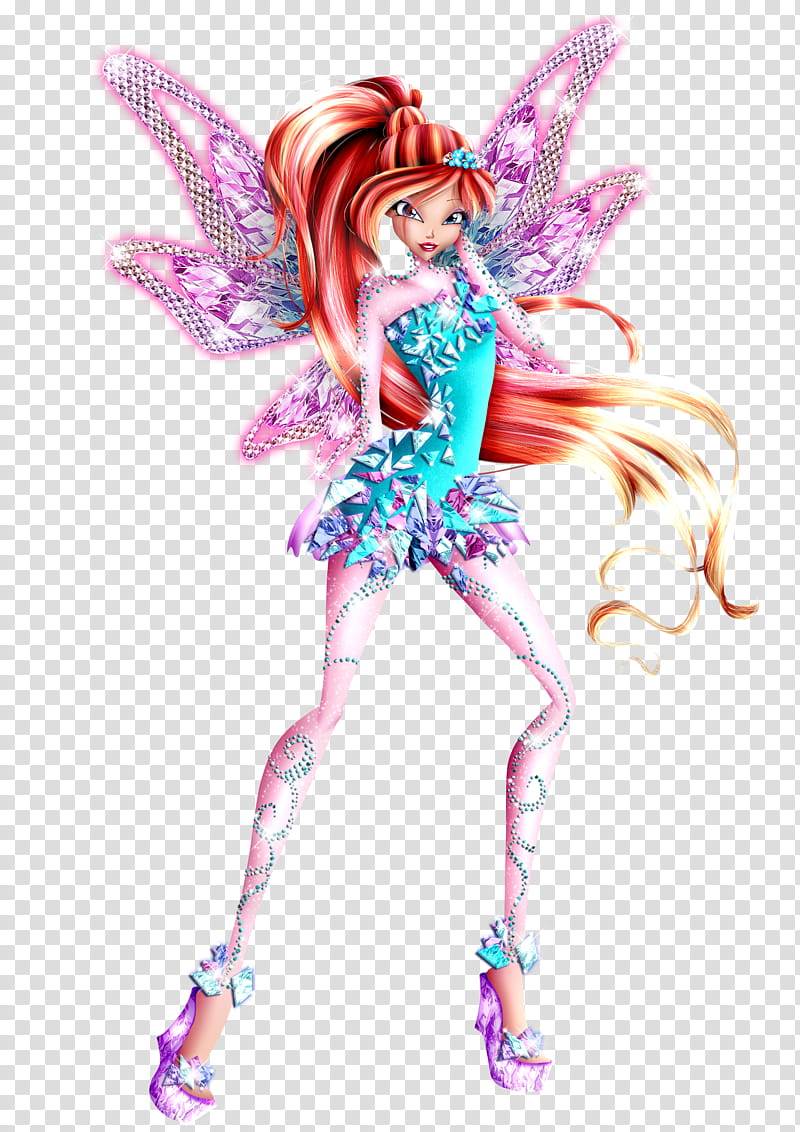 Bloom Tynix Couture CGI , Winx Bloom in D cartoon transparent background PNG clipart