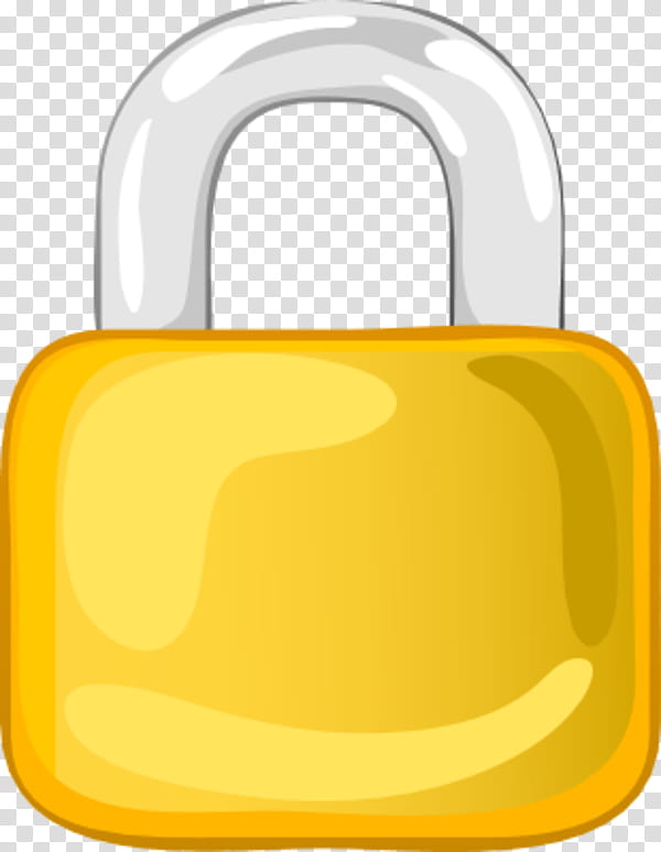 Metal, Padlock, Chain, Pin Tumbler Lock, Yellow, Material transparent background PNG clipart