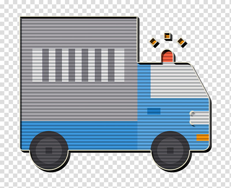 Cage icon Car icon Prisoner transport vehicle icon, Cartoon, Rolling, Truck, Police Car transparent background PNG clipart