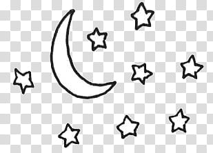 Pretty s, crescent moon and star clip transparent background PNG clipart