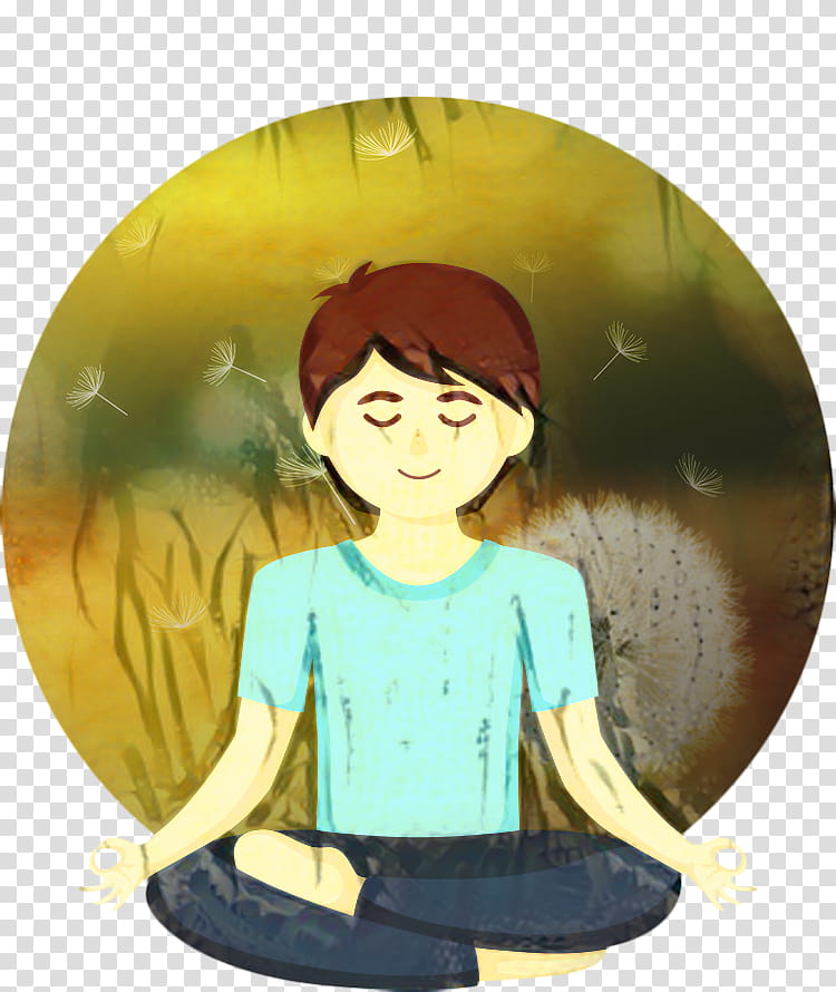 Hair, Calm, Mind, Meditation, Person, Cartoon, Smile, Black Hair transparent background PNG clipart