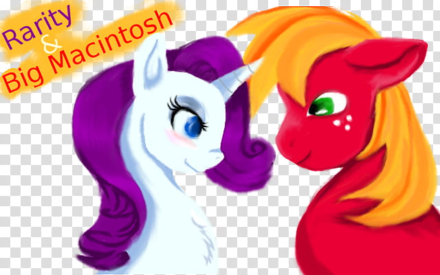 Rarity and Big Macintosh transparent background PNG clipart