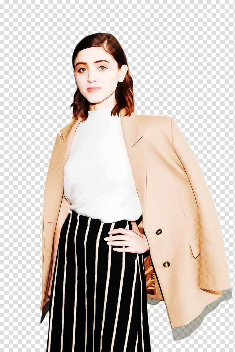 Coat, Natalia Dyer, New York, Fashion, Fashion Week, Model, Outerwear, New York Fashion Week transparent background PNG clipart