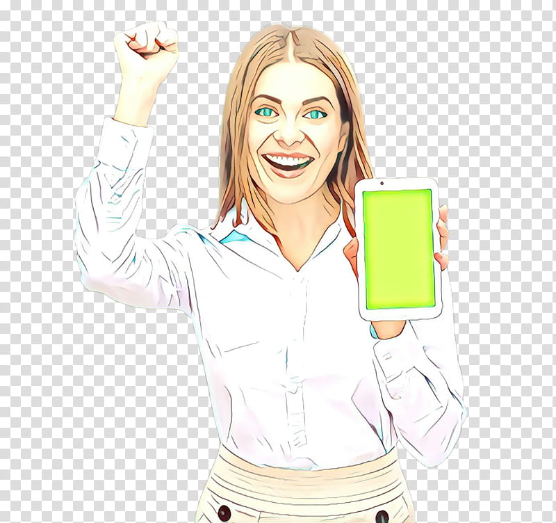 blond cartoon technology finger mobile phone, Selfie, Gadget transparent background PNG clipart