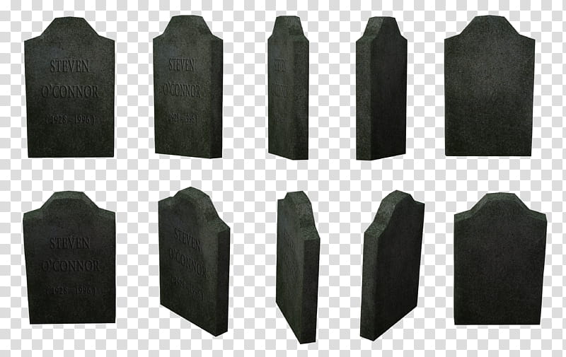 Gravestone Set , black tombstone transparent background PNG clipart