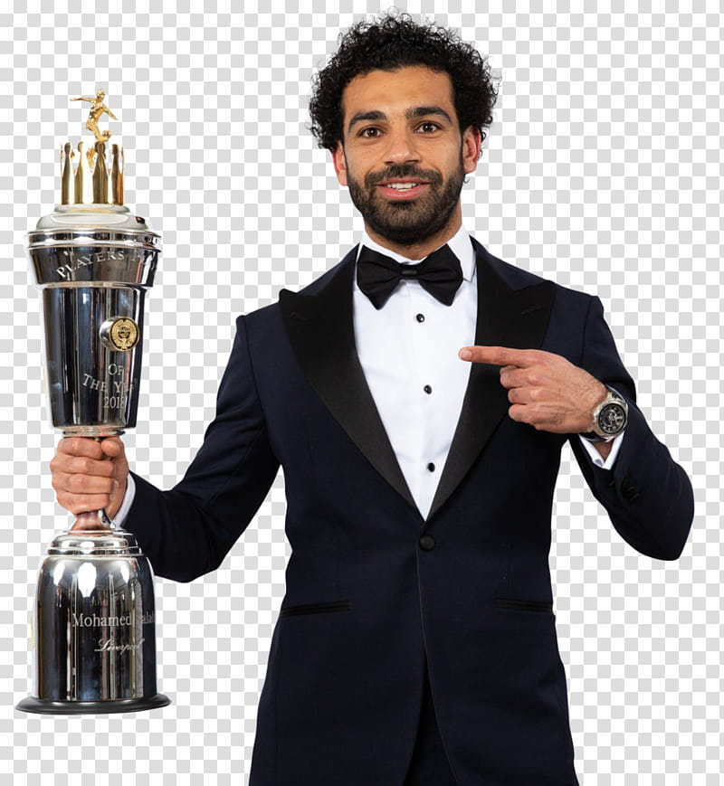 Mo Salah, PFA Premier League player of the year transparent background PNG clipart