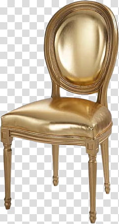Various , gold wooden chair transparent background PNG clipart
