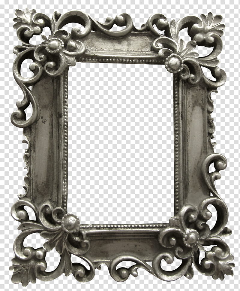 Autumn, gray filigree frame transparent background PNG clipart