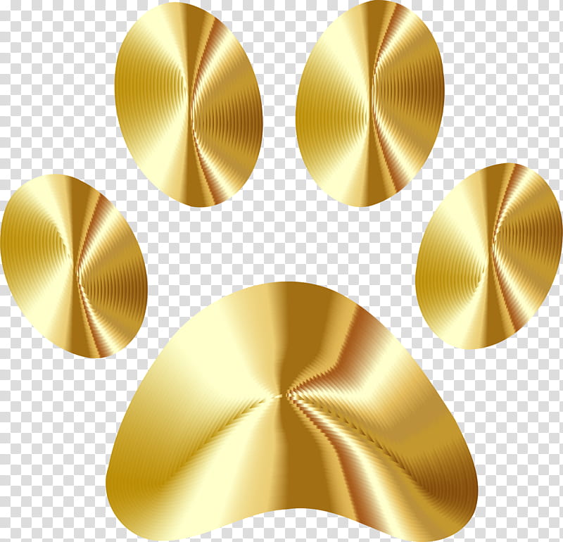 Dog And Cat, Paw, Tiger, Dhole, Printing, Pet, Yellow, Metal transparent background PNG clipart