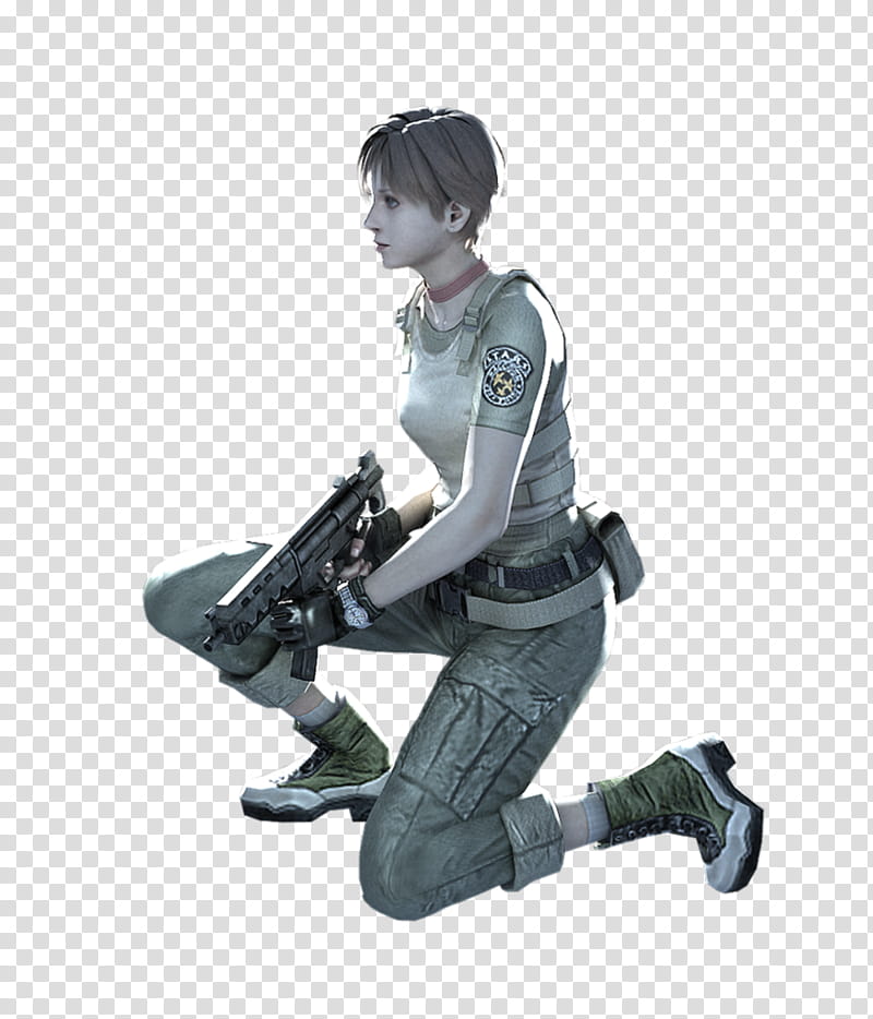 Rebecca Chambers #, Professional Render, D female army character illustration transparent background PNG clipart