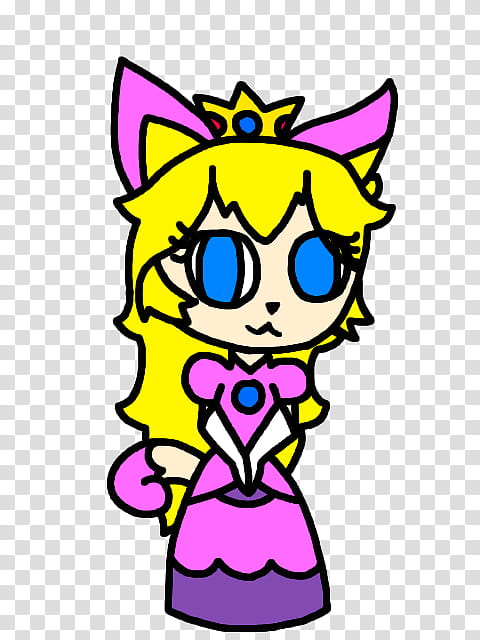 -Princess Toadstool Kitty transparent background PNG clipart