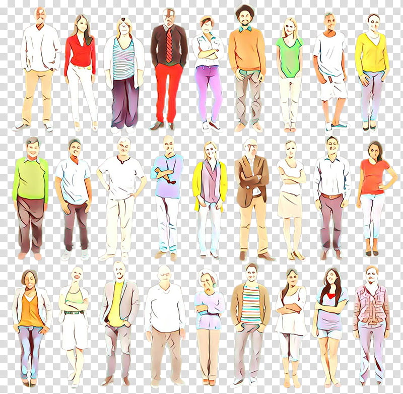 people standing fashion design human fun, Style transparent background PNG clipart