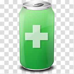 Drink Web   Icon , green tin can transparent background PNG clipart