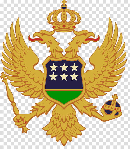 Eagle, Montenegro, Coat Of Arms Of Montenegro, Doubleheaded Eagle, Coat Of Arms Of Serbia And Montenegro, Flag Of Montenegro, Republic Of Montenegro, Escutcheon transparent background PNG clipart