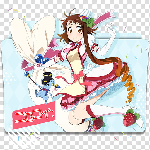 Anime Icon , Nisekoi Second Season v, brown haired woman illustration transparent background PNG clipart